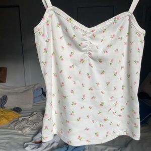 Flowered tank top